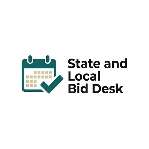 State and Local Bid Desk logo — a calendar with a tick